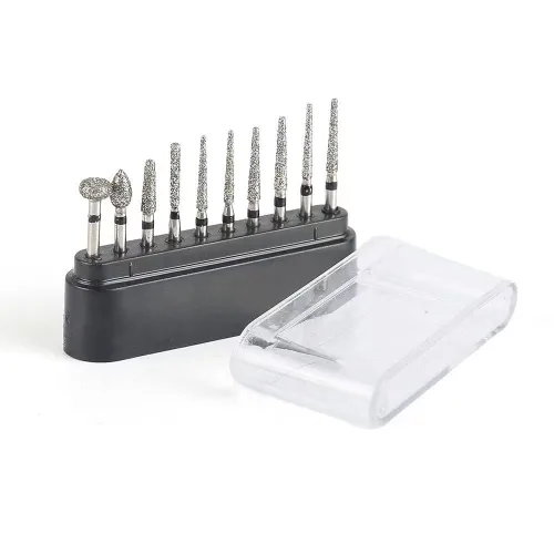 Vista 5 de 10 fresas Diamond Burs FG Diamond Burs, grano 120, medianas, compatibles con amoladora angular, amoladora de troquel, máquina de eje flexible