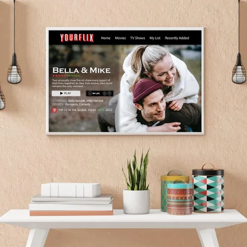 Vista 8 de Póster de película personalizado hecho a partir de tus fotos, regalo de San Valentín, aniversario, Navidad, póster de película personalizado, póster