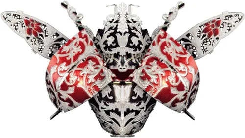 Vista 9 de JOMIOD Rompecabezas de metal 3D, kits de modelos de metal, broche de moda animal con temática de insectos, ensamblaje de rompecabezas 3D