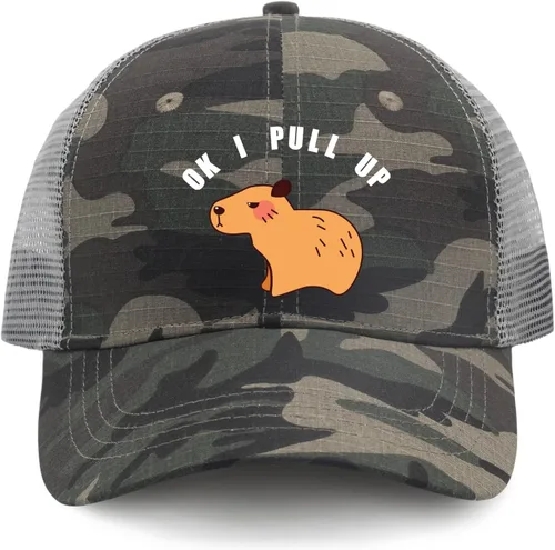 Vista 9 de devor Hat Ok I Pull Up Baseball Caps for Men Funny Cap Adjustable