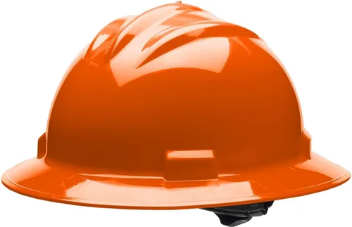 Vista 3 de Bullard Casco de seguridad de ala completa de 3 costillas con suspensión de trinquete de 4 puntos y almohadilla de algodón para cejas