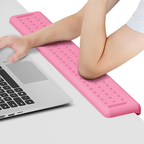 Vista 10 de Leolee Coderas de escritorio en forma de L para escritorio, reposabrazos de espuma viscoelástica negra para escritorio con base antideslizante