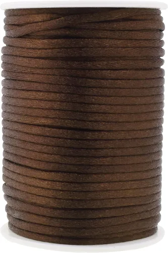 Vista 25 de Mandala Crafts Cordón de satén de cola de rattail de 0.02 in para nudos chinos de macramé