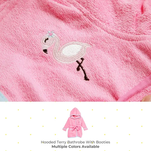 Vista 2 de Spasilk 100 Cotton Hooded Terry Bathrobe with Booties Baby Girl Gifts Baby Boy Gifts Shower Gift