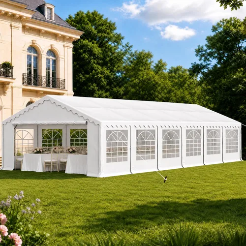 Vista 10 de PHI VILLA Carpa para Fiestas de Servicio Pesado de 20'x16' para Exteriores, Gran Toldo Comercial, Refugio para Eventos de Boda con Paredes Laterales