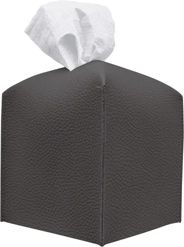 Vista 17 de Carrotez Funda para caja de pañuelos, soporte cuadrado de piel sintética refinada, soporte decorativo para encimera de tocador de baño, mesitas