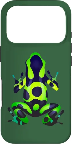 Vista 30 de Green & Black Poison Dart Frog Colored Exotic Amphibian Pet Case for iPhone 16