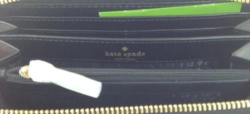 Vista 3 de Kate Spade Bridgewater Drive Neda Continental - Cartera con cremallera, a cuadros, A cuadros