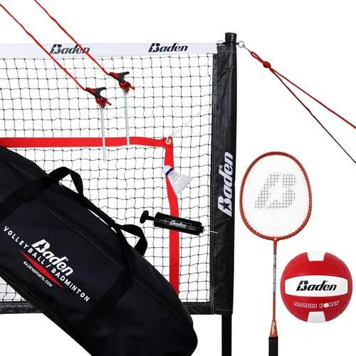 Vista 7 de BadenBaden Champions Volleyball Badminton Combo Set