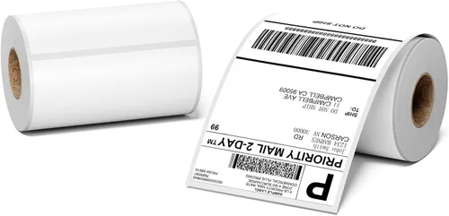 Vista 22 de 4x6 Thermal Labels, Shipping Address Label (Pack of 250 4x6 Roll Labels) Blue Labels Compatible with JADENS, ASprink, Phomemo, Rollo, Zebra