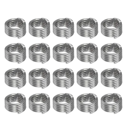 Vista 11 de HARFINGTON 20pcs Insertos de rosca de alambre M3 x 0.5 1D 304 Acero inoxidable helicoidal alambre en espiral roscado manga