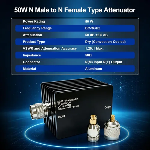 Vista 2 de AURSINC TinySA Ultra+ ZS406 - Analizador de espectro con atenuador RF tipo N de 50 W