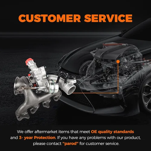 Vista 7 de PAROD Turbocompresor completo con kit de juntas para Buick Encore 2013-2019, Chevy Cruze 2011-2016, Cruze Limited 2012-2019, 2013-2018 Trax 1.4L L4