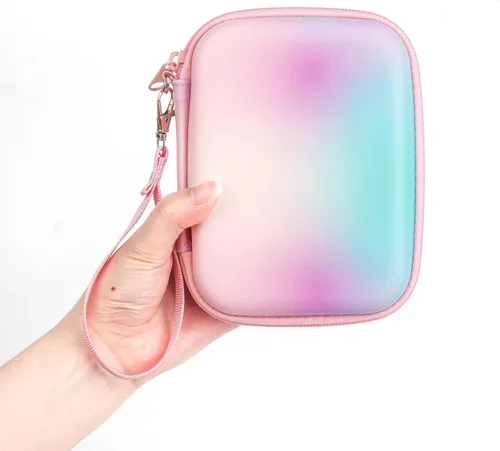 Vista 3 de MUZIRI KINOKOO Funda rígida de EVA compatible con Fuji Instax Mini EVO Camera Mini Link 2/Mini EVO Bolsa para impresora fotográfica con correa