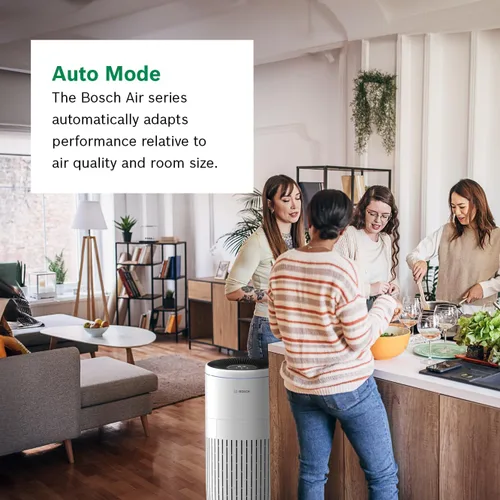 Vista 7 de BOSCH - Purificador de aire para el hogar (cubiertas, 810 pies cuadrados), filtro 3 en 1 para polen, humo, polvo, caspa, contaminación al aire