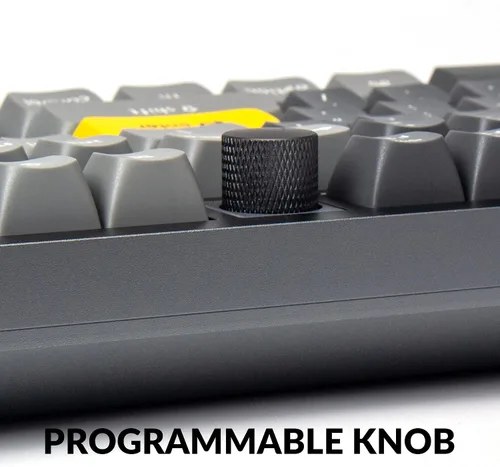 Vista 3 de Keychron Q3 - Perilla de teclado mecánico con cable versión TKL QMKVIA programable macro con interruptor Gateron G Pro marrón intercambiable