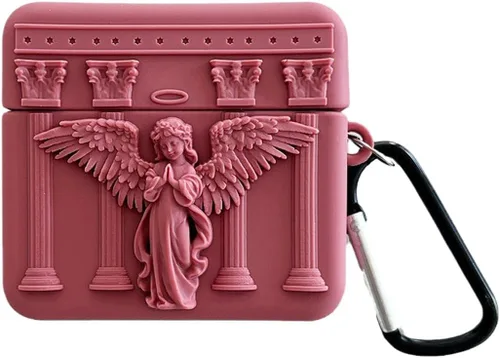 Vista 15 de ZOSTLAND Funda para auriculares inalámbricos, llavero grueso y suave, portátil, de silicona, a prueba de golpes, compatible con Apple AirPods 2 y 1