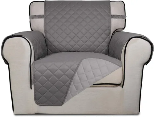 Vista 186 de PureFit - Funda de sofá acolchada reversible, protector de muebles impermeable, funda de sofá lavable con espuma antideslizante y correas elásticas