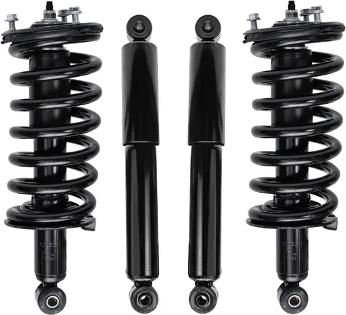 Vista 27 de Detroit Axle - Kit de 4 puntales para Ford Escape 2014-2019, 2 amortiguadores traseros ensamblaje 2 puntales delanteros y resortes helicoidales 2015