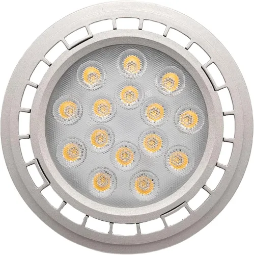 Vista 5 de QLEE Bombilla LED AR111 reflector G53 Spot Light 15W 30 ° Beam ángulo de visión blanco cálido 3000 k SMD 15LEDs AC DC 12V Spotlight Track Light