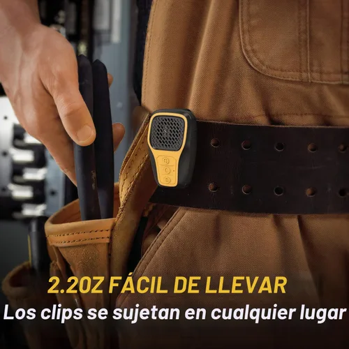 Vista 3 de INGA Altavoz Bluetooth portátil, altavoces mini impermeables con clip IP67, compatible con Siri y Google Assistant, altavoz con clip inalámbrico