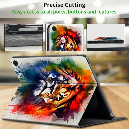 Vista 116 de Funda para tablet Kindle Fire 7 2019/2017 lanzamiento 9ª/7ª generación 7 pulgadas, ligera, protectora de piel sintética, cubierta inteligente