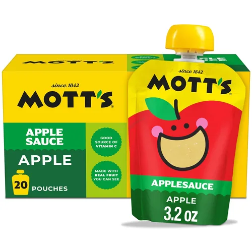 Vista 21 de Mott's Puré de manzana y canela, bolsas transparentes de 3.2 onzas, paquete de 20