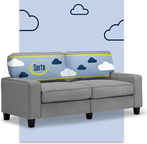 Vista 41 de Serta Palisades Sofás Tapizados para Sala, Sofá de Diseño Moderno, Tela, Beige