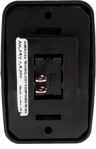 Vista 5 de Interruptor de encendido/apagado SPST único con tapa, de 12 voltios, para RV, remolque, casa rodante (negro)