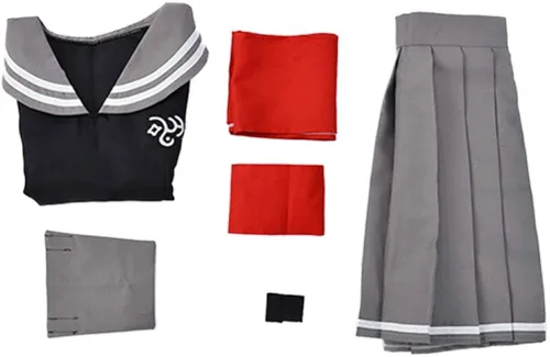 Vista 4 de Cosplayfm Peko Pekoyama Cosplay traje uniforme escolar