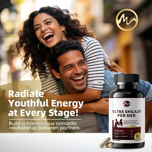 Vista 7 de Shilajit para hombres, refuerzo de prueba 10 en 1 para hombres – Potenciador de resistencia, vitalidad y fuerza, suplemento de mejora masculina
