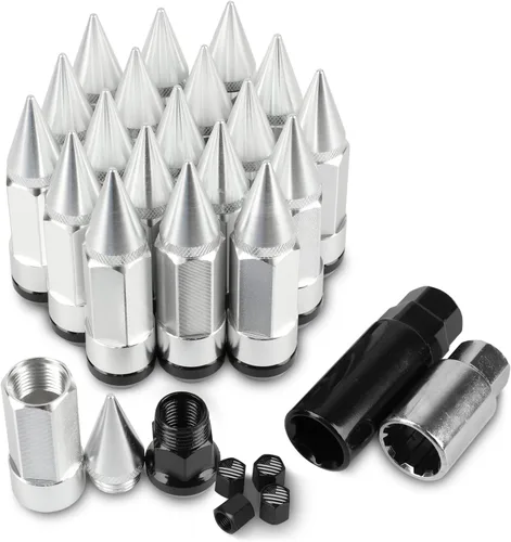 Vista 7 de 20 tuercas antirrobo M12x1.5, repuesto para fusión 2006-2019, enfoque 2012-2019, rueda de escape 2001-2019 (negro) Repuesto para 2006-2019 Fusion