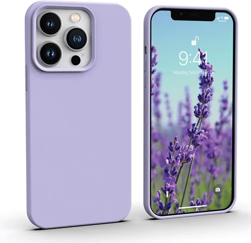 Vista 17 de IceSword Funda compatible con iPhone 13 Pro de 6.1 pies, funda delgada de silicona líquida a prueba de golpes, suave antiarañazos, bonita protección