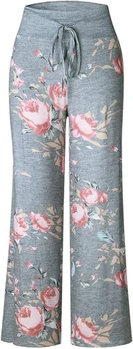 Vista 5 de Women Pants Neartime Print Loose Casual Pants American Flag Drawstring Wide Leggings