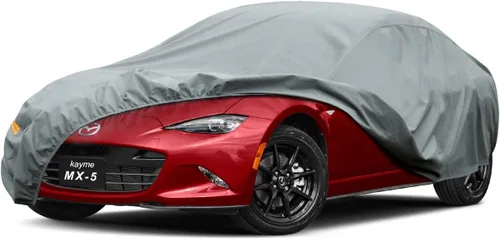 Vista 23 de Kayme Funda de Coche de Servicio Pesado Impermeable para Todo Tipo de Clima, Ajuste Personalizado para Tesla Model S, Cubierta Exterior Completa