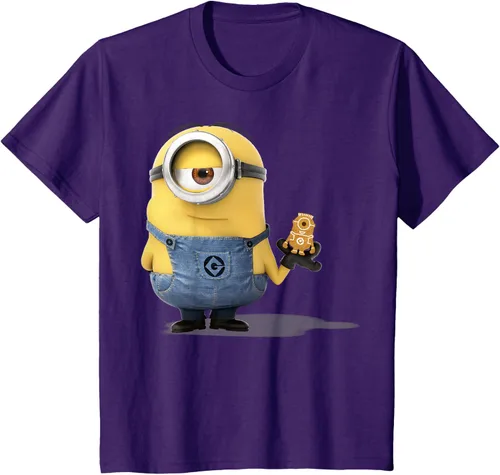 Vista 25 de Camiseta Despicable Me Minions Holding A Ginger Bread Minion Retrato Pequeña
