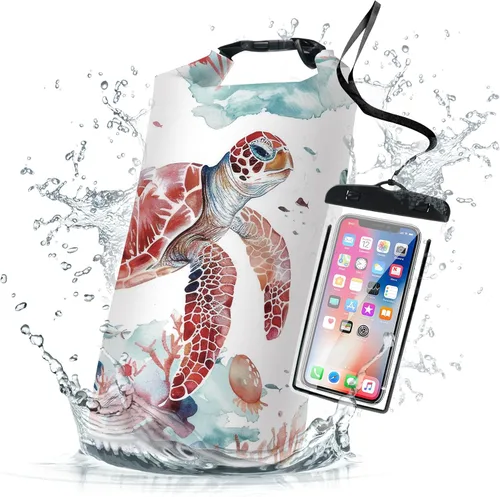 Vista 10 de Bolso impermeable y flotante de Cliduli, mochila impermeable enrollable azul pequeña de 2L/5L/10L/20L/30L/40L, bolsas flotantes ligeras para kayak