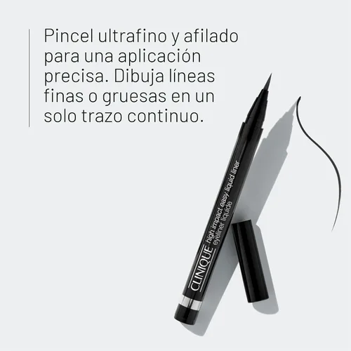 Vista 3 de Clinique High Impact Easy Liquid Eyeliner Waterproof, Long Lasting, Smudge Resistant + Safe For Sensitive Eyes AA Espresso