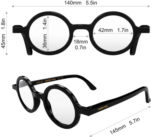 Vista 6 de LONDON MOLE® Moley reading glasses Cool round shaped readers Men’s Women’s Unisex Spring hinges