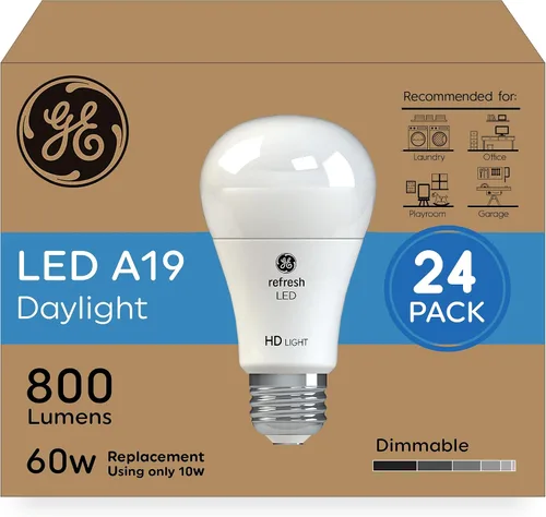 Vista 15 de GE Refresh Bombillas LED, 75 W, luz diurna, A19 (paquete de 2)