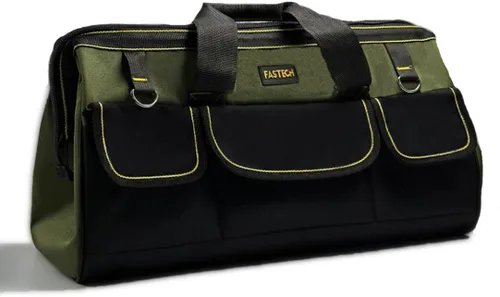 Vista 4 de FASTECH Organizador de herramientas de 22 pulgadas con correa de hombro ajustable, bolsa impermeable resistente para hombres/mujeres, boca ancha