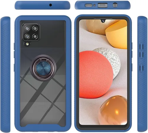 Vista 16 de Funda compatible con Xiaomi Poco X3 NFC, compatible con Xiaomi Poco X3 Pro/Poco X3 Ring Stand 3 en 1, color negro
