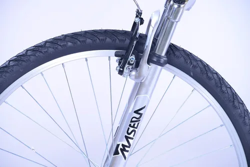 Vista 5 de Columba Bicicleta plegable de aleación de 26 pulgadas con 18 velocidades y doble suspensión