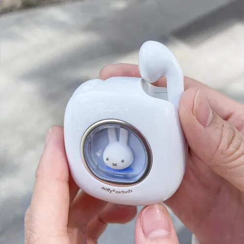 Vista 6 de Auriculares Miffy Bluetooth Inalámbricos (Azul), Auriculares con Cascos IPX5 Resistente al Agua
