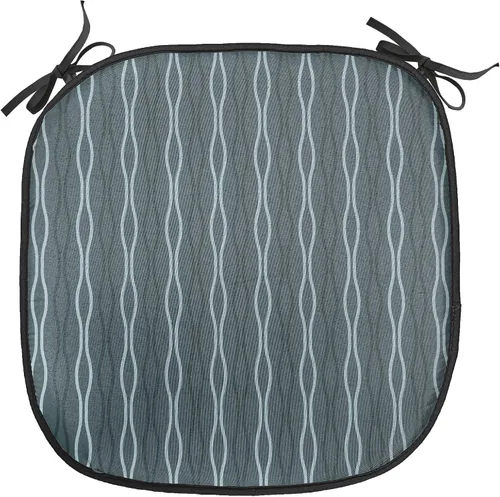 Vista 212 de Ambesonne Flamingo - Cojín de asiento para silla, diseño de fantasía exótica con elementos de vida silvestre hawaiana en colores pastel, acolchado