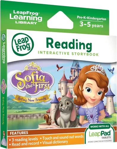 Vista 2 de Libro de cuentos interactivo de los nuevos amigos de la princesa Sofia (para tabletas LeapPad) Disney, por LeapFrog