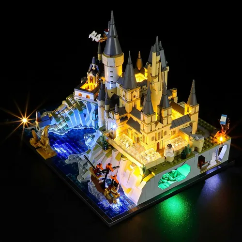 Vista 9 de Kit de luz LED Geament compatible con Lego Castillo de Hogwarts - Juego de iluminación para el modelo de construcción 71043