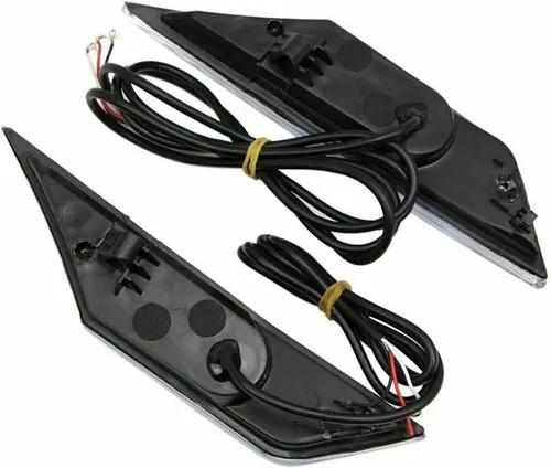 Vista 7 de Luces intermitentes LED negras para Honda Civic 2016-2020, un par de luces LED negras de señalización de giro