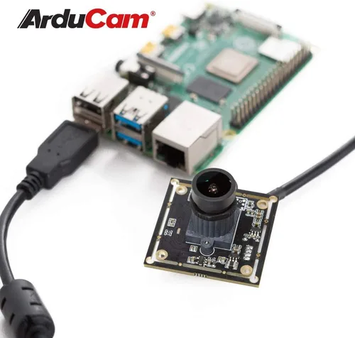 Vista 4 de Arducam Módulo de cámara USB WDR de poca luz 1080P para computadora, 2MP 1/2.8 "CMOS IMX291 100 grados gran angular Mini UVC Webcam Board