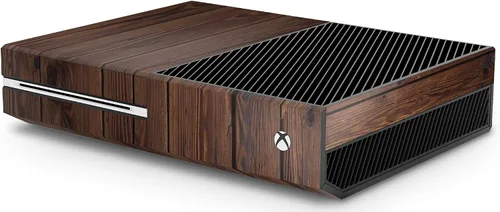 Vista 3 de giZmoZ n gadgetZ Calcomanía de piel de caoba para consola de madera Xbox + 2 fundas de control compatibles con Xbox One y Kinect